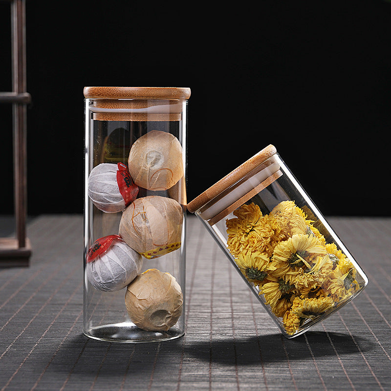 Glass Storage Jar with Bamboo Lid