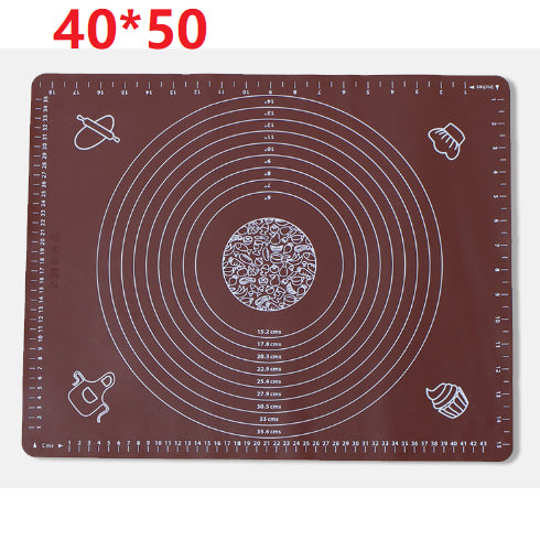 Silicone Pastry Mat with Measurements – Coffee