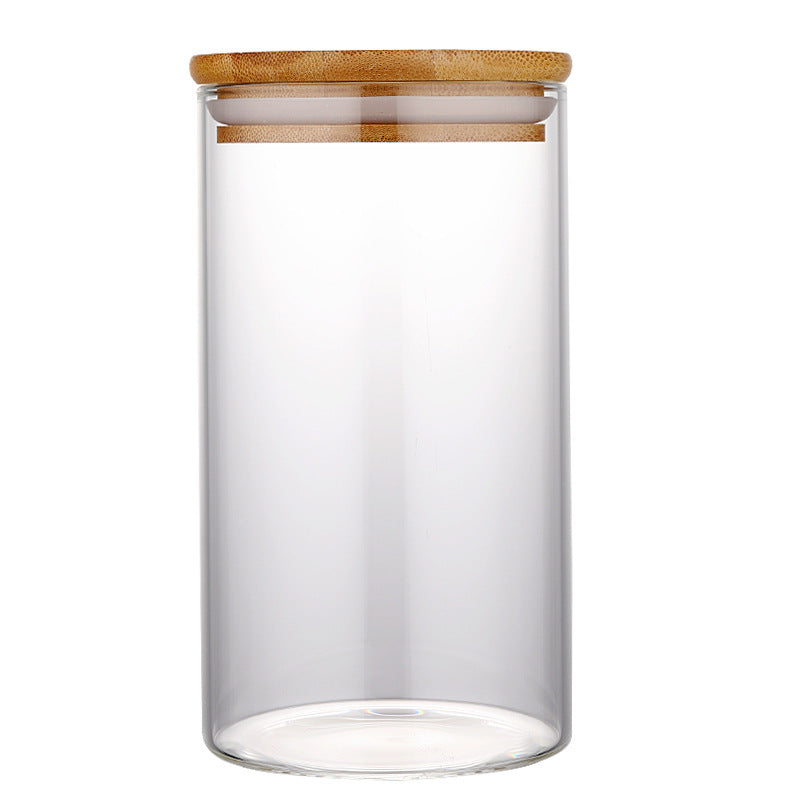 Glass Storage Jar with Bamboo Lid
