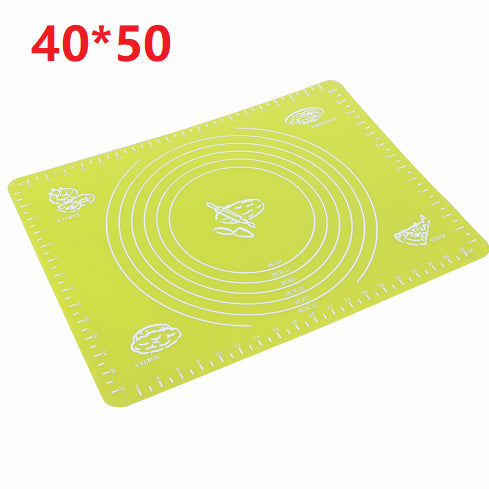 Silicone Pastry Mat with Measurements – Green