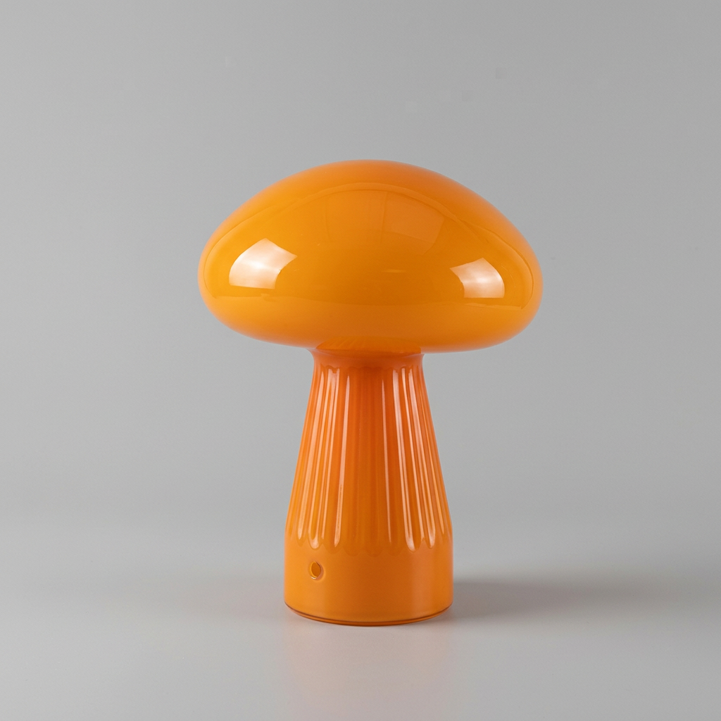 Glass Mushroom Table Lamp (USB, Dimmable)