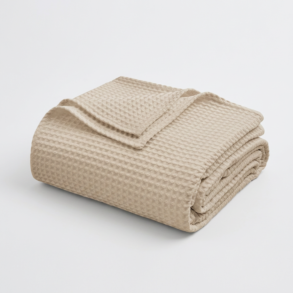Cotton Waffle Throw Blanket