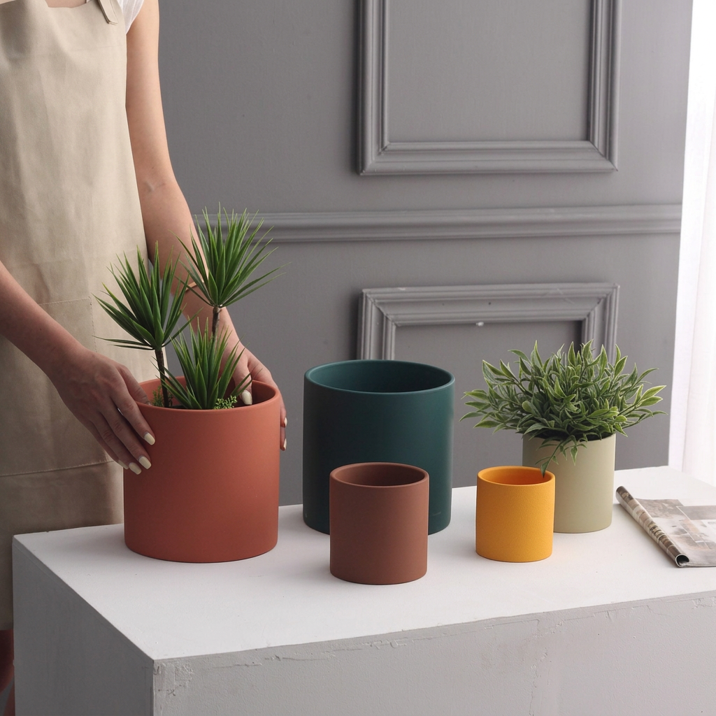 Matte Ceramic Planter