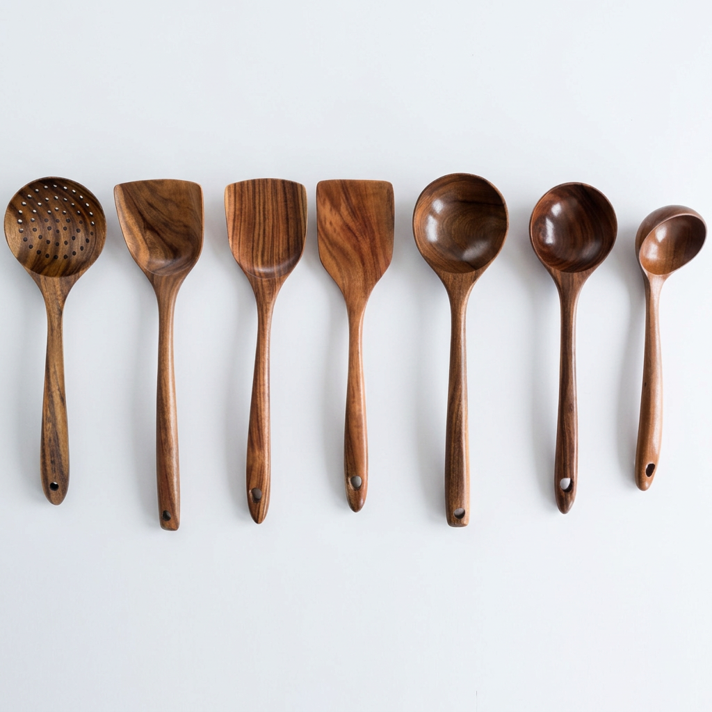 Acacia Wood Utensil Set (7 pcs)