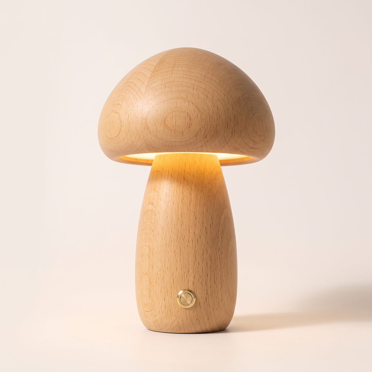 Wooden Mushroom Night Light