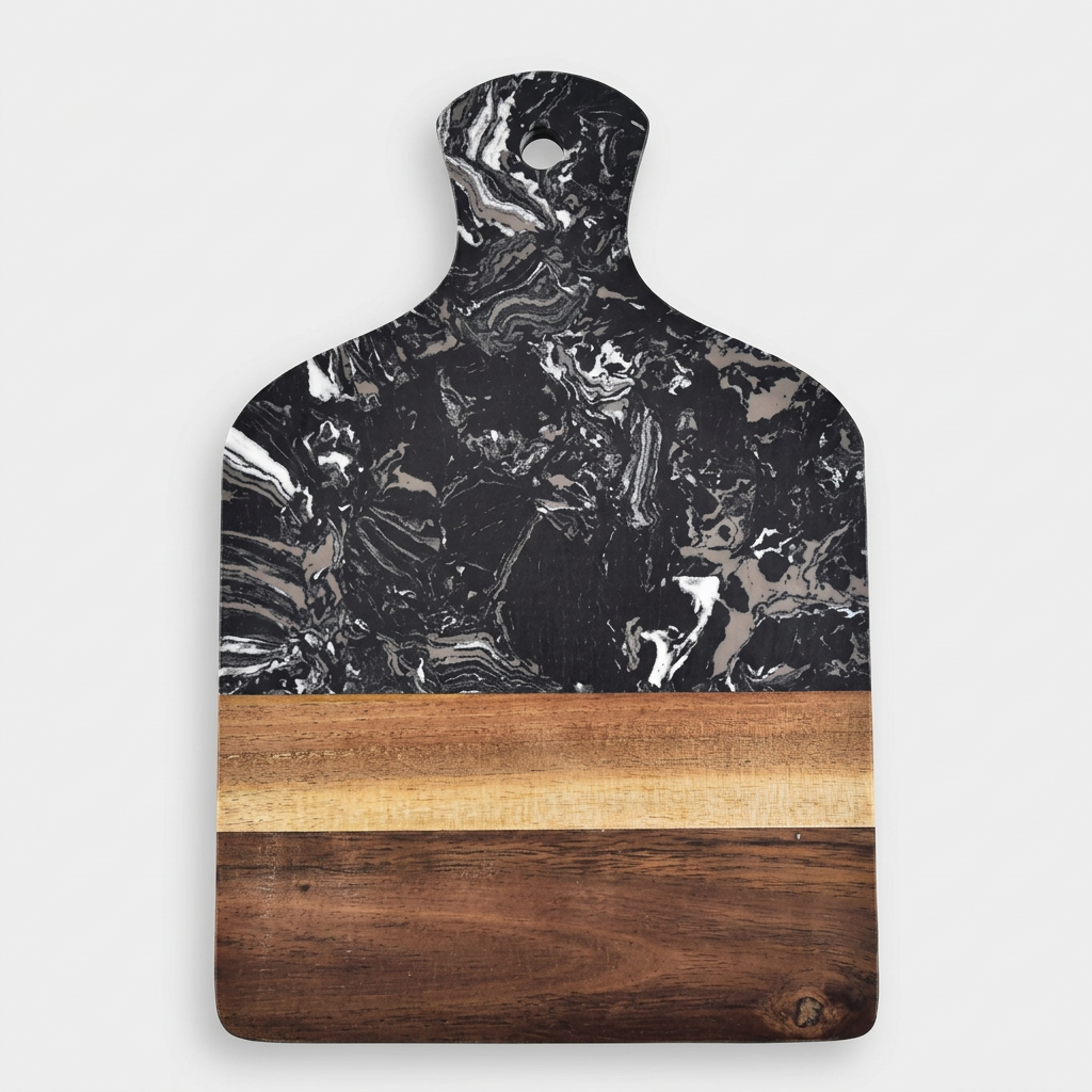 Marble & Acacia Serving Board