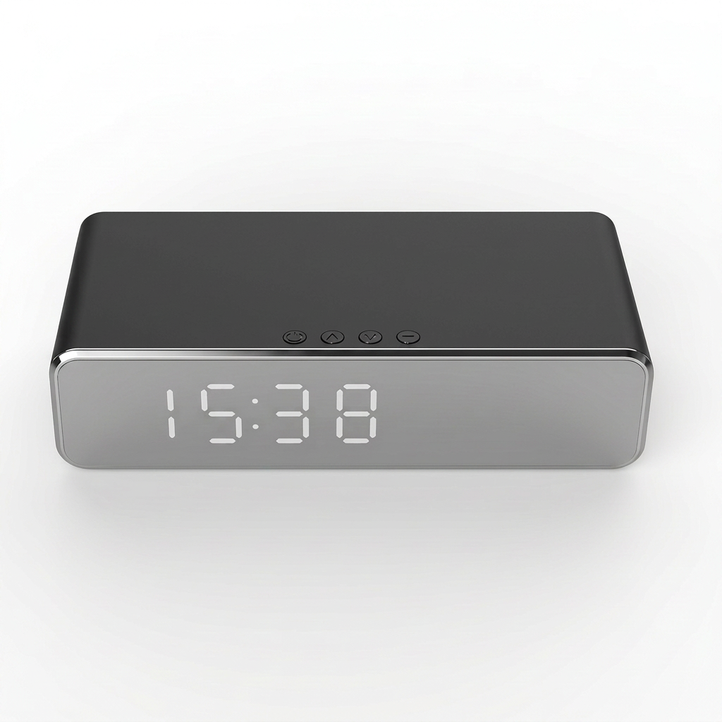 Black alarm clock