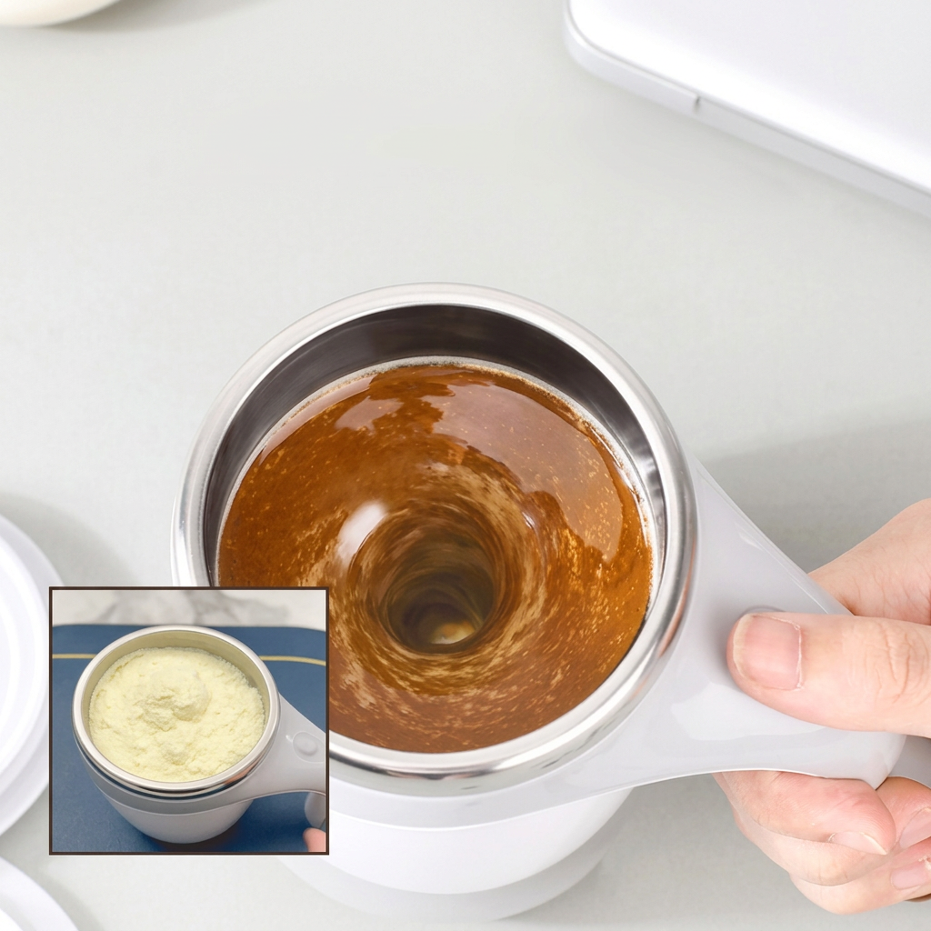 Self-Stirring Coffee Mug