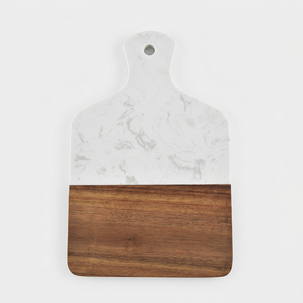 Marble & Acacia Serving Board